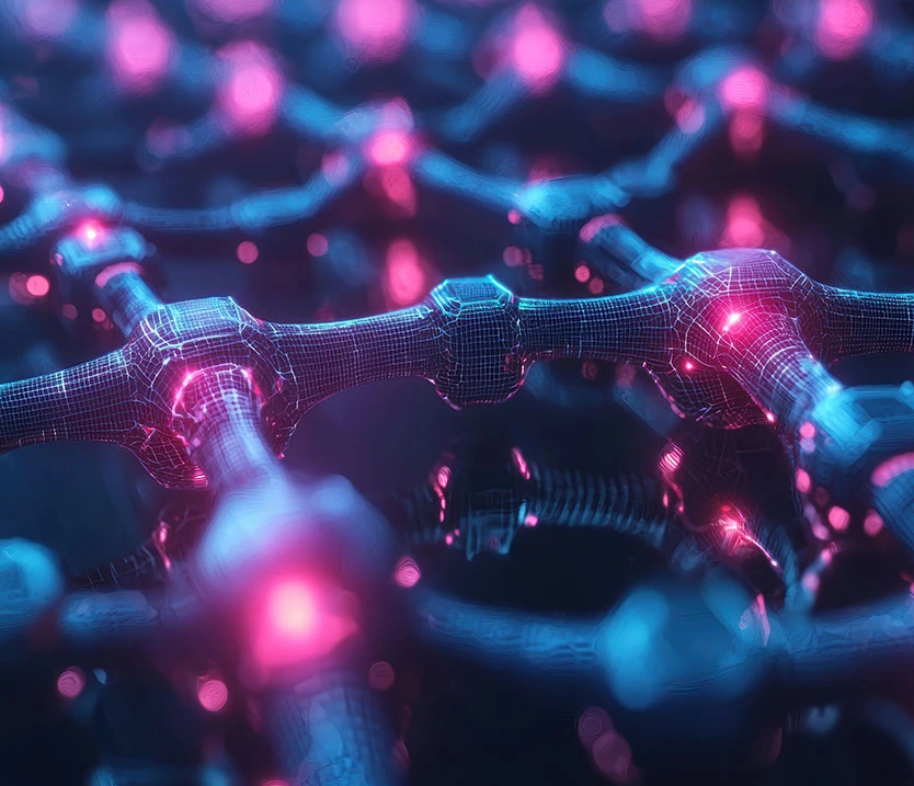 Abstract elements forming complex web design structure