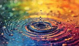 Raindrop symbolizing single impactful idea in content