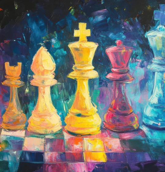 Chess pieces illustrating strategic content planning