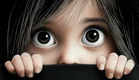 Curious eyes peeking symbolizing increased email open rates through personalization