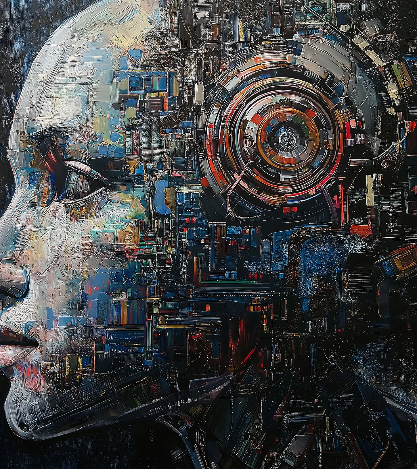 Futuristic robot concept representing modern web development and design innovation