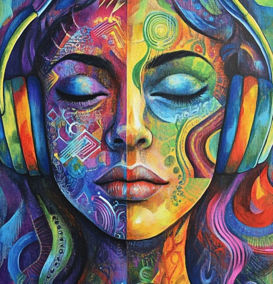 Young girl with headphones symbolizing market research and audience discovery