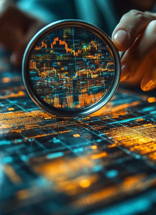 Marketing analytics dashboard visualizing conversion data and performance