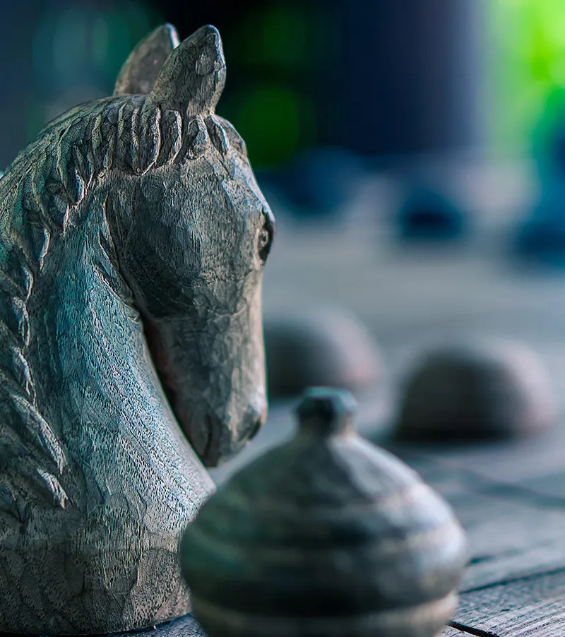 Strategic online reputation defense knight on a chessboard