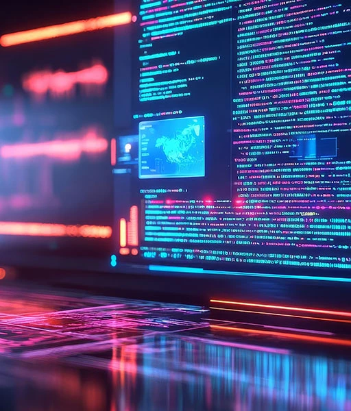 Seo analytics on screen for performance driven web design